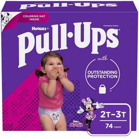 Pull-Ups Learning Designs Training Pants, Giga pack - Girls (74 units)
