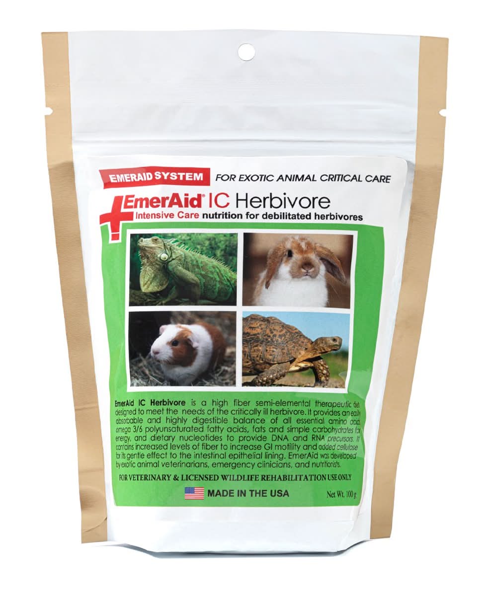 Emeraid · Alimento herbívoro cuidados intensivos (100 g)