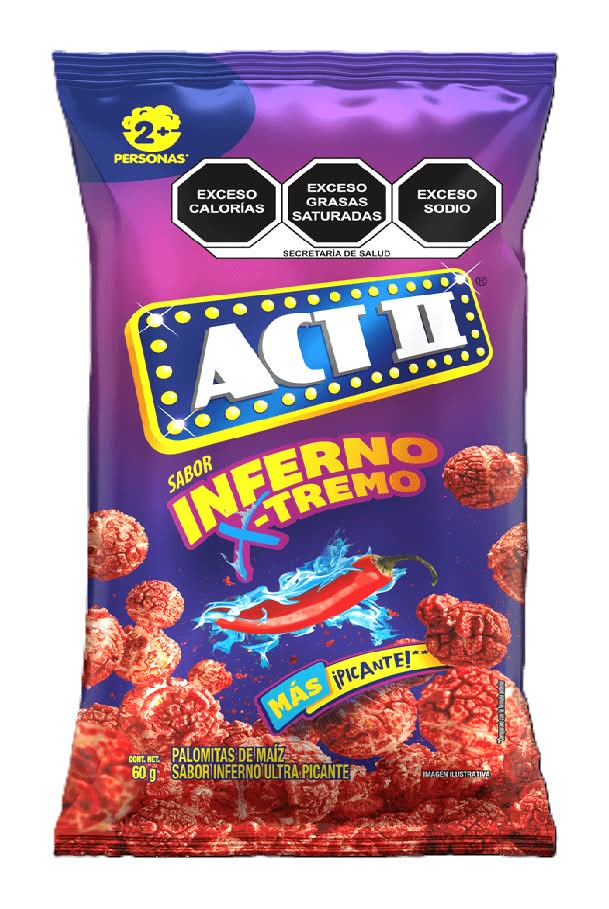 Act II · Palomitas de maíz, inferno x-tremo (60 g)