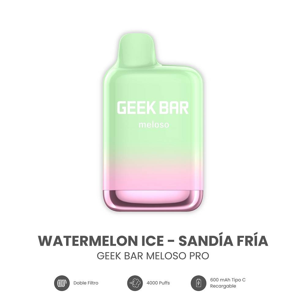 Geek Bar · Vaporizador meloso pro - Watermelon Ice