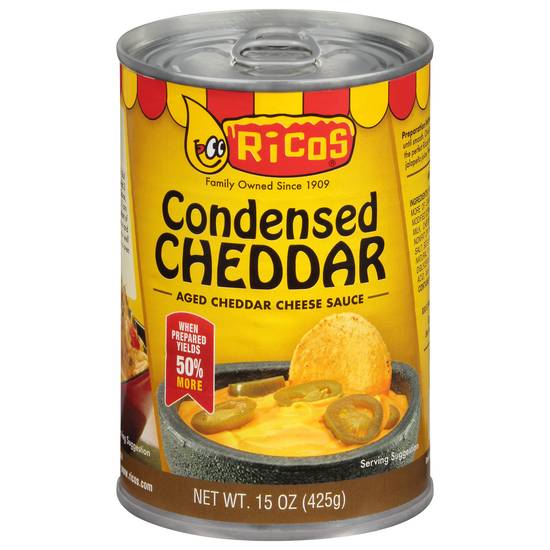 Ricos Condensed Cheddar Cheese Sauce