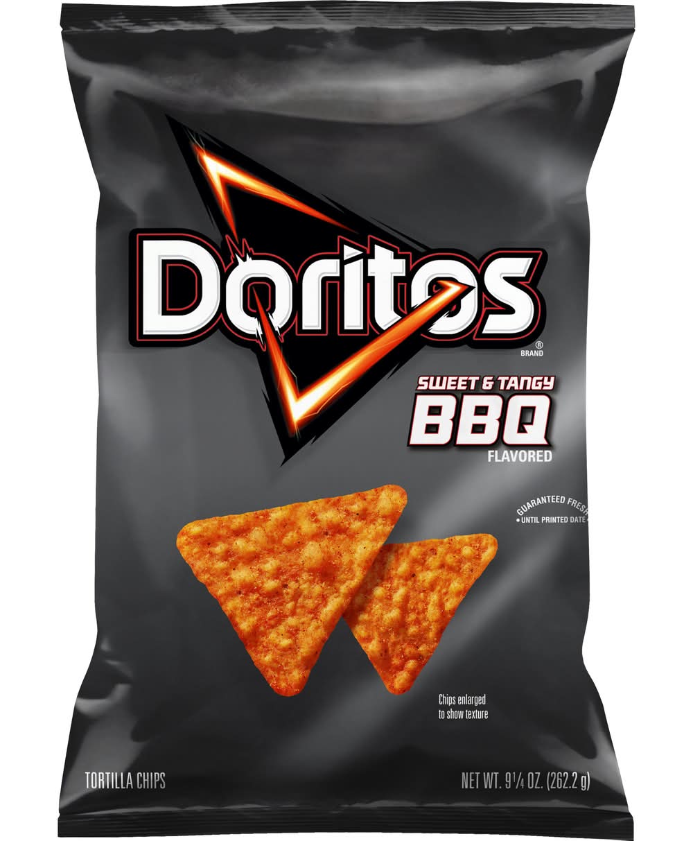 Doritos Tortilla Chips, Sweet & Tangy Bbq (9.25 oz)