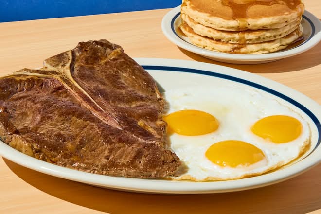 T-Bone Steak & Eggs