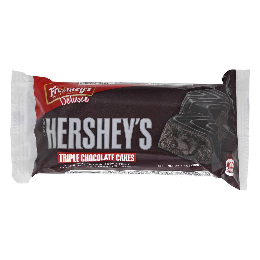 Mrs. Freshley's Deluxe Hersheys Triple Chocolate Cakes