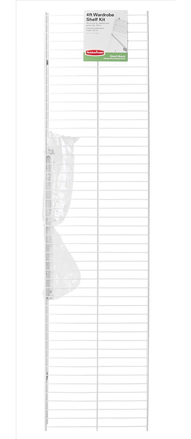 Rubbermaid 48 In. H X 12 In. W X 48 In. L Steel Wardrobe Shelf Kit