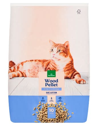 Morrisons Non Clumping Wood Pellet Cat Litter (10L)