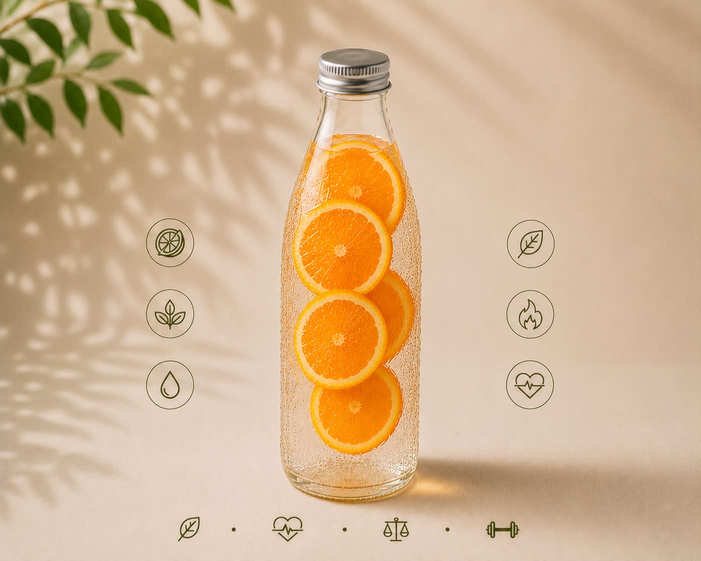 Eau infusée Orange