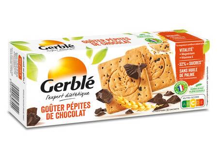 Biscuits pépites chocolat GERBLE - la boite de 12 - 250 g