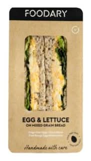 Foodary Egg Lettuce Mayonaise Sandwich on Mixed Grain Bread 176g