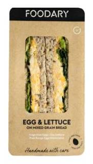 Foodary Egg Lettuce Mayonaise Sandwich on Mixed Grain Bread 176g