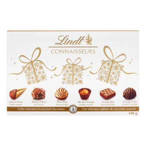 Assortiment chocolat pralines connaisseurs Lindt - 180g