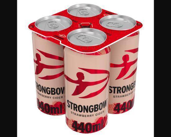 Strongbow Strawberry Cider Can 4x440ml