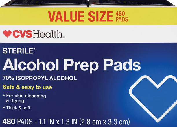CVS Health Sterile Alcohol Prep Pads, 480 CT