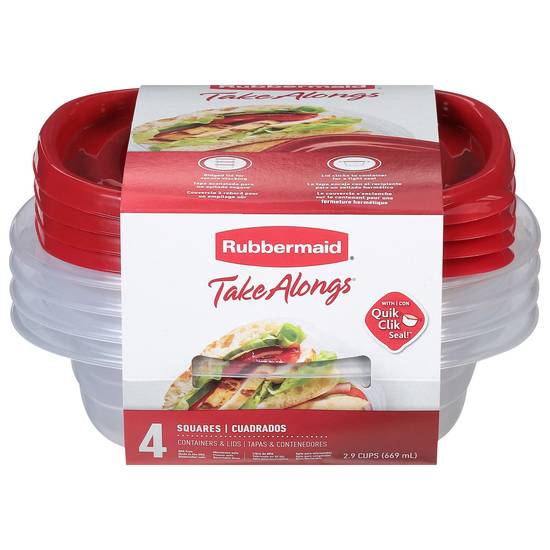 Rubbermaid Takealongs Containers & Lids (4 ct)