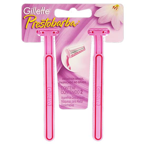 Gillette aparelho de depilação prestobarba feminino (2 unidades)