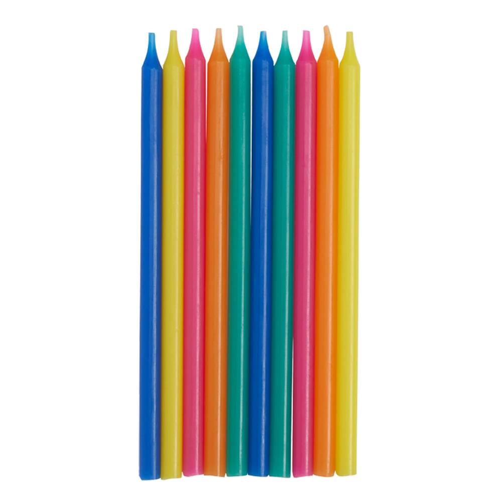 Habitat Rainbow Bright Colour Candles 12 Pack