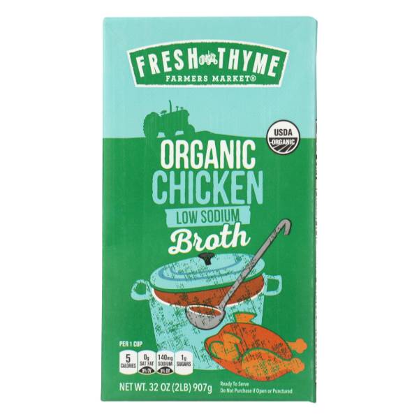 Fresh Thyme Organic Low Sodium Chicken Broth