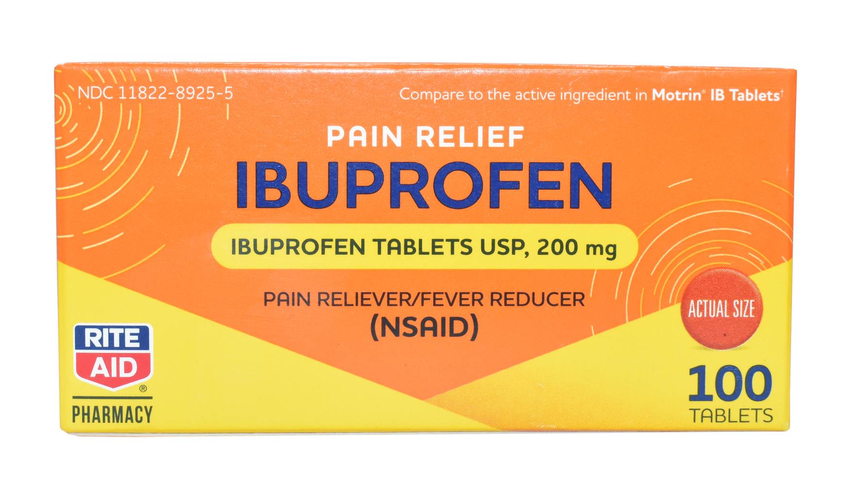 Rite Aid Ibuprofen Tablets Usp 200 mg (100 ct)