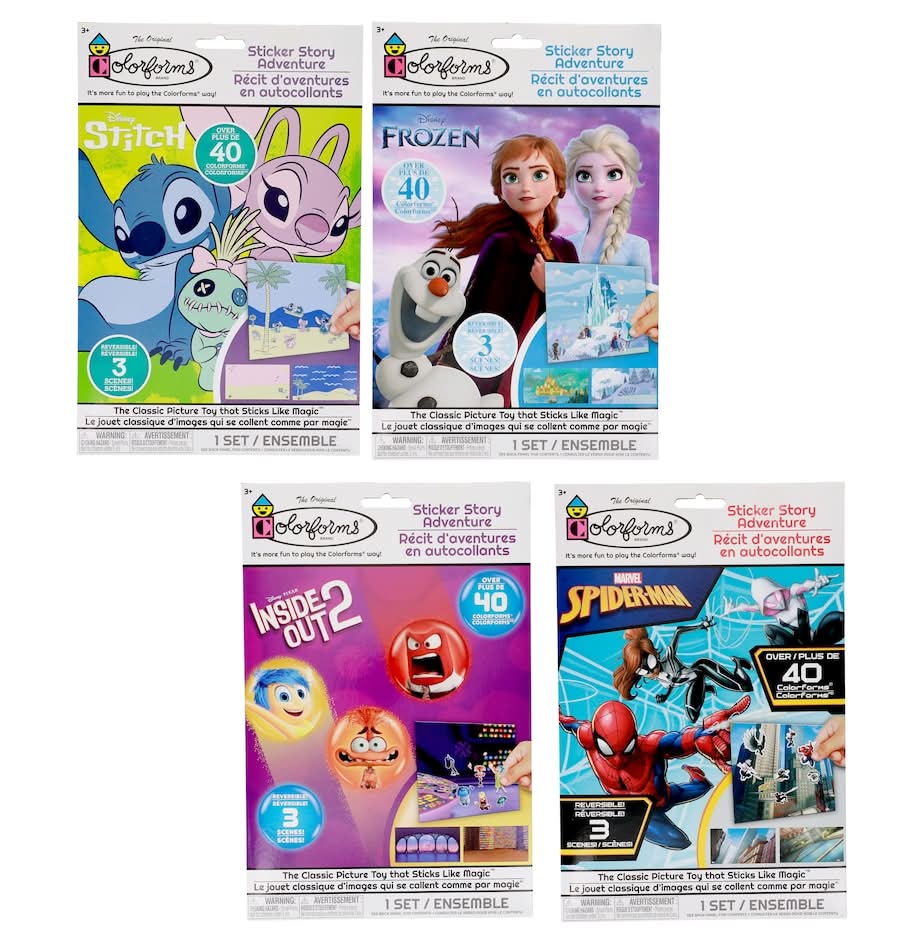 Colorforms Story Adventure Sticker Play Set 3+ Years (4 pack)
