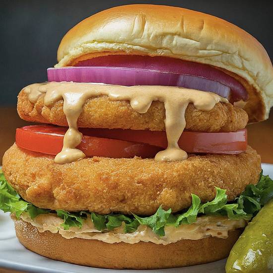 Swai Fish (similar to Catfish) Burger