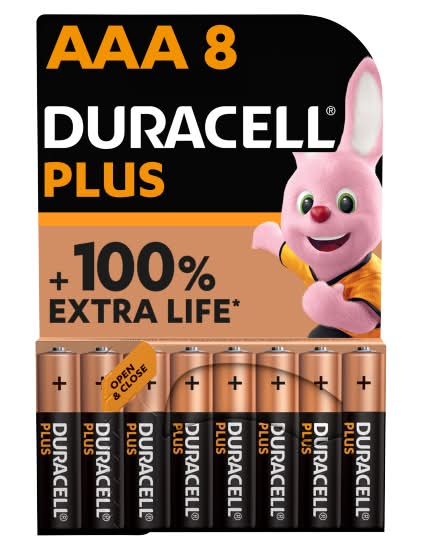 Duracell Plus Aaa Btteries (8 pack)