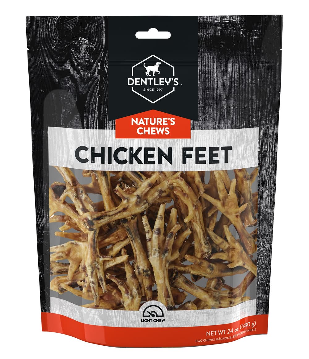 Dentley's Natural Chews Chicken Feet 24 OZ (Size: 24 Oz)