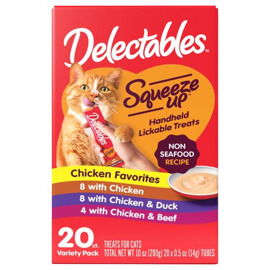 Delectables Squeeze Up Non Seafood Lickable Cat Treat (assorted)