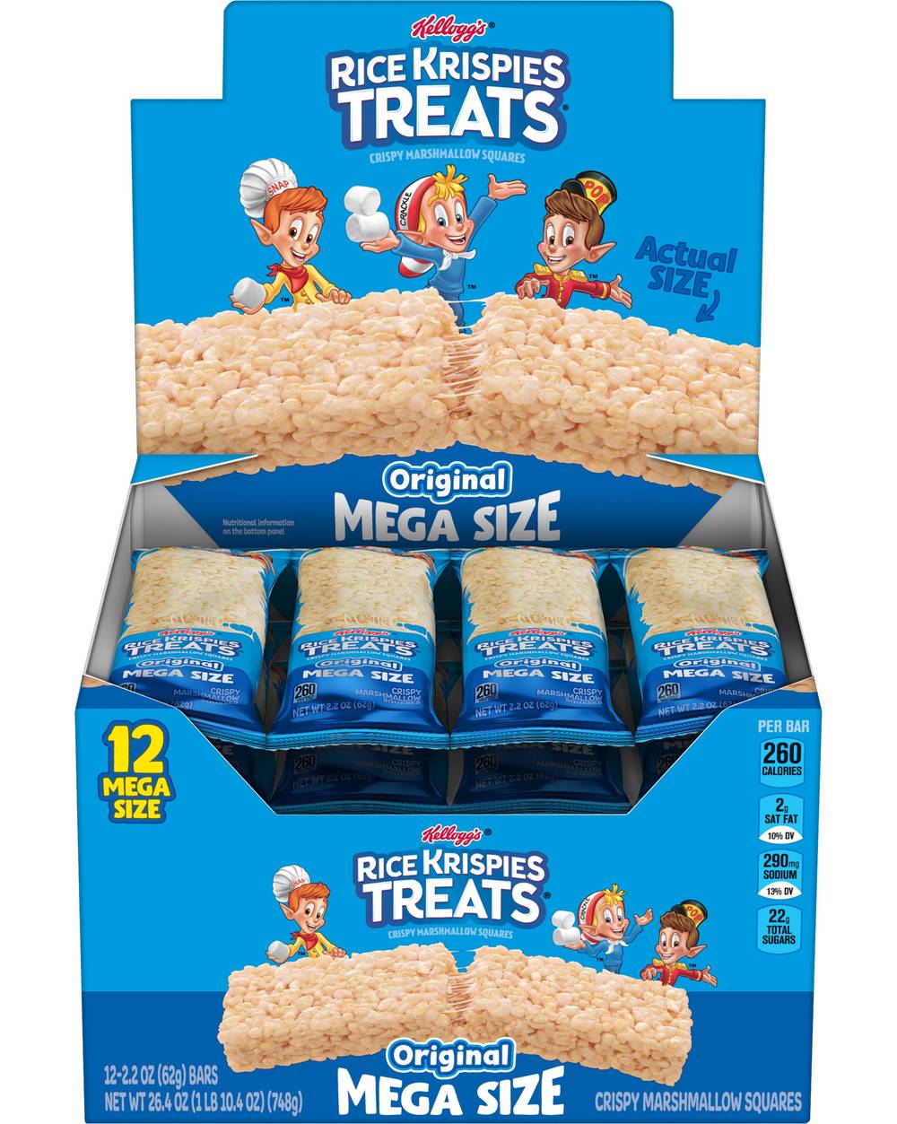 Rice Krispies Treats Original Crispy Marshmallow Squares (1.65 lbs, 12 ct)