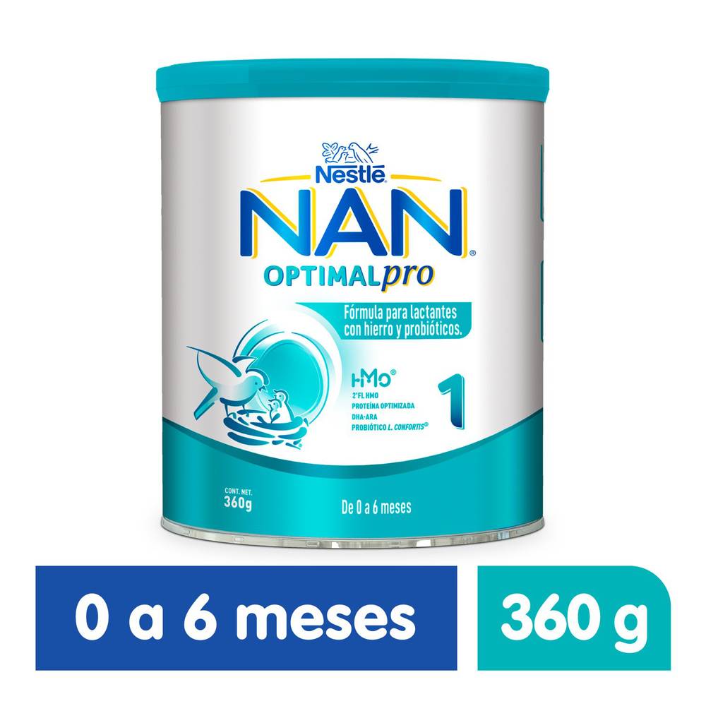 NAN fórmula láctea optipro etapa 1 (lata 360 g)