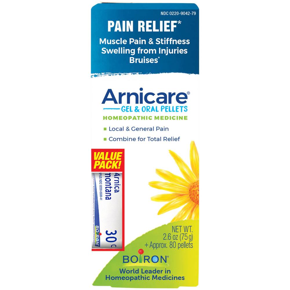 Arnicare Gel For Pain Relief - Value Pack Topical & Oral Pellets - Homeopathic Medicine (1 Kit)