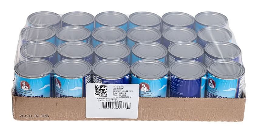 Chef's Quality Evaporated Milk Case (24 x 12 fl oz)