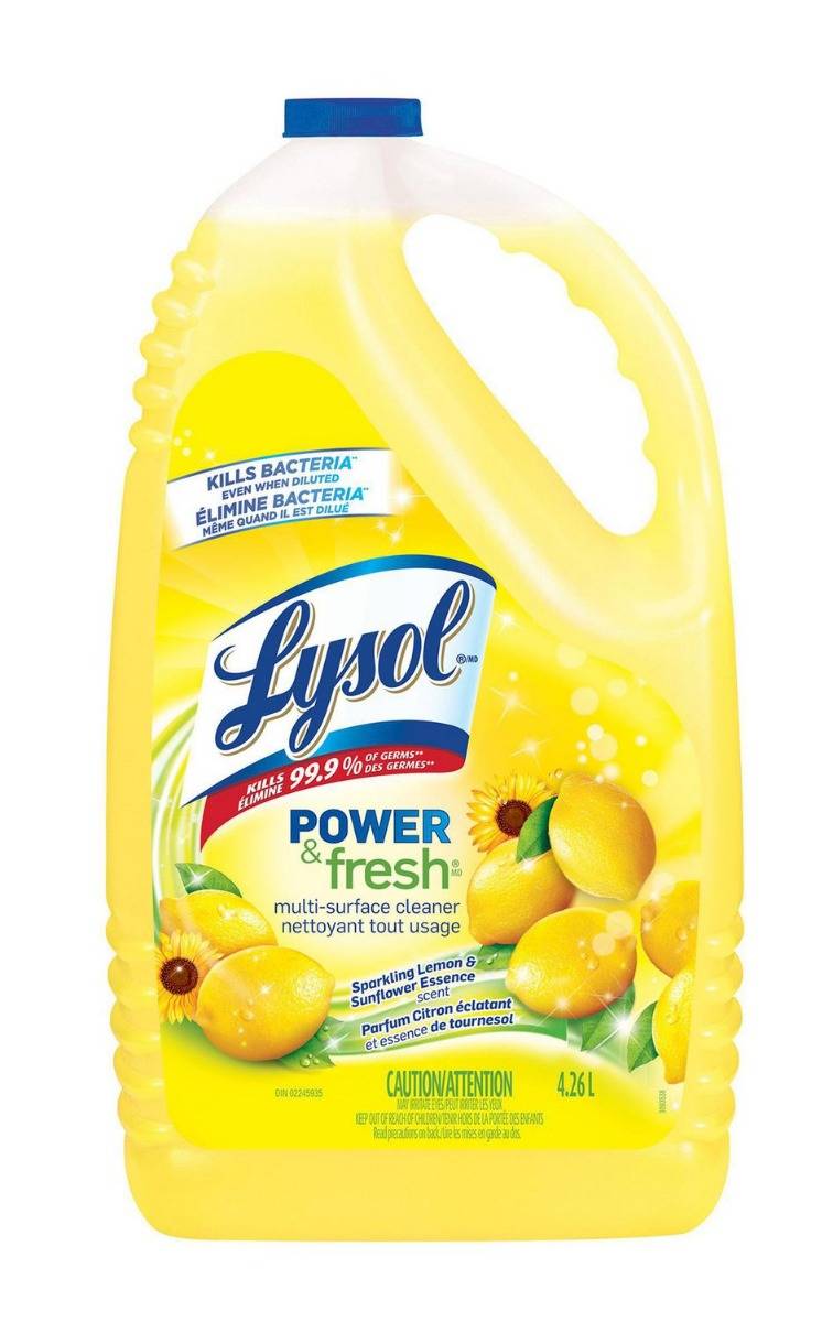 Lysol - All Purpose Cleaner, Lemon Scent - 144 oz (4 Units per Case)