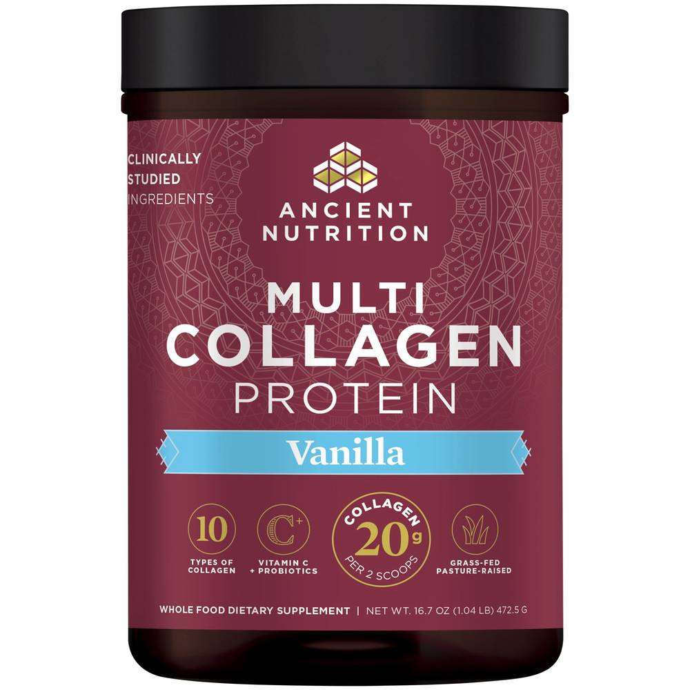 Multi Collagen Protein - Vanilla(1.04 Pound Powder)