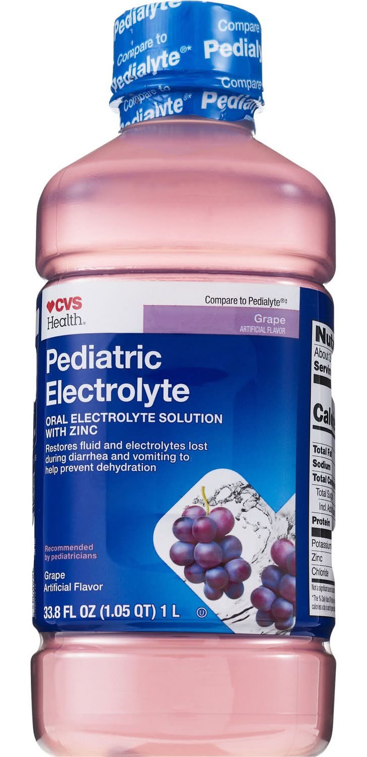 CVS Health Pediatric Oral Electrolyte Solution, Grape (33.8 fl oz)