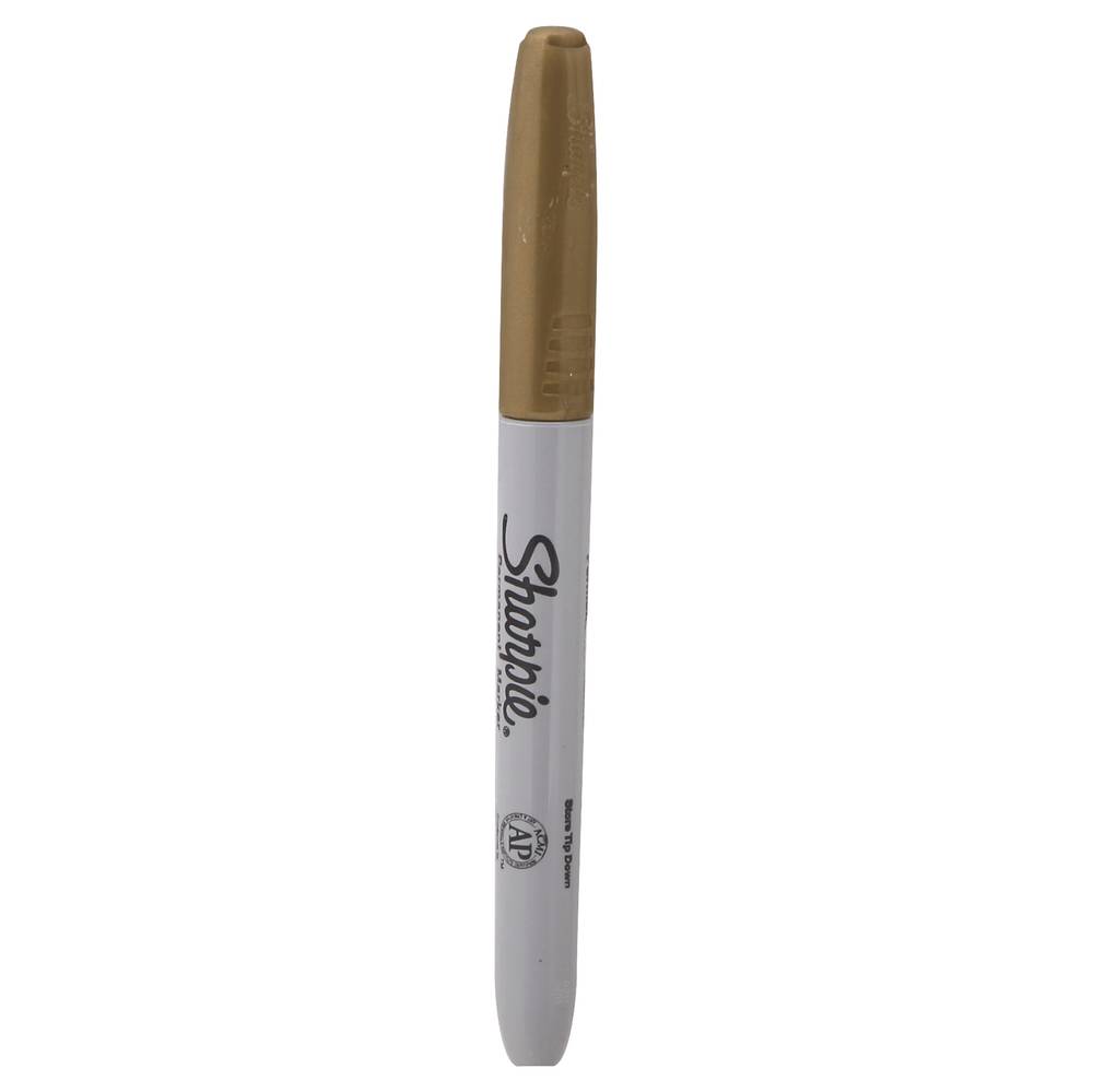 Sharpie Metallic Permanent Markers Fine Point Gold 1 Count