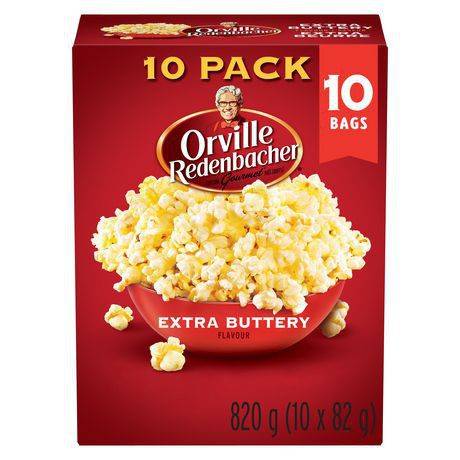 Orville redenbacher's maïs soufflé extra beurre (10 x 82 g) - popcorn extra buttery (10 x 82 g)