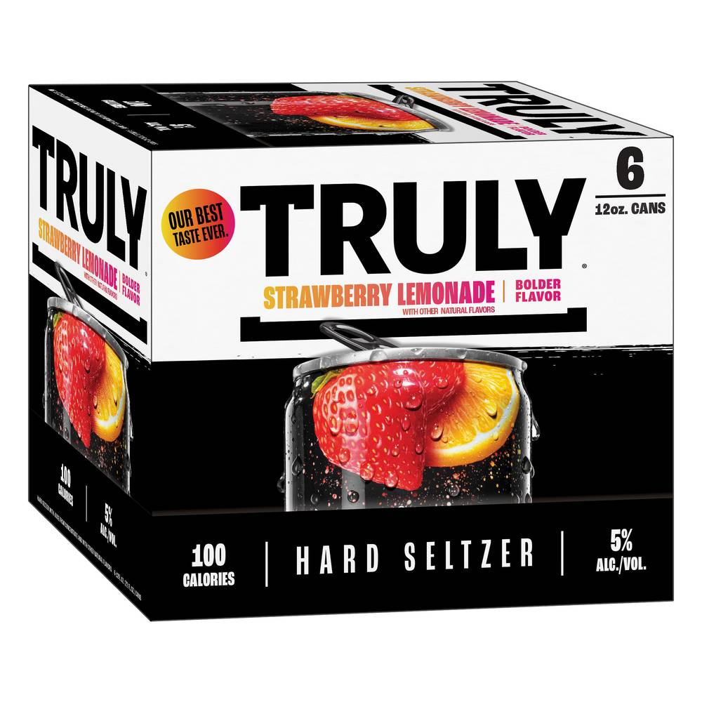 Truly Hard Seltzer (6 ct, 12 fl oz) (strawberry-lemonade)