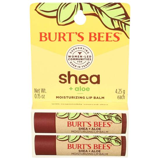 Burt's Bees Natural Origin Shea + Aloe Moisturizing Lip Balm