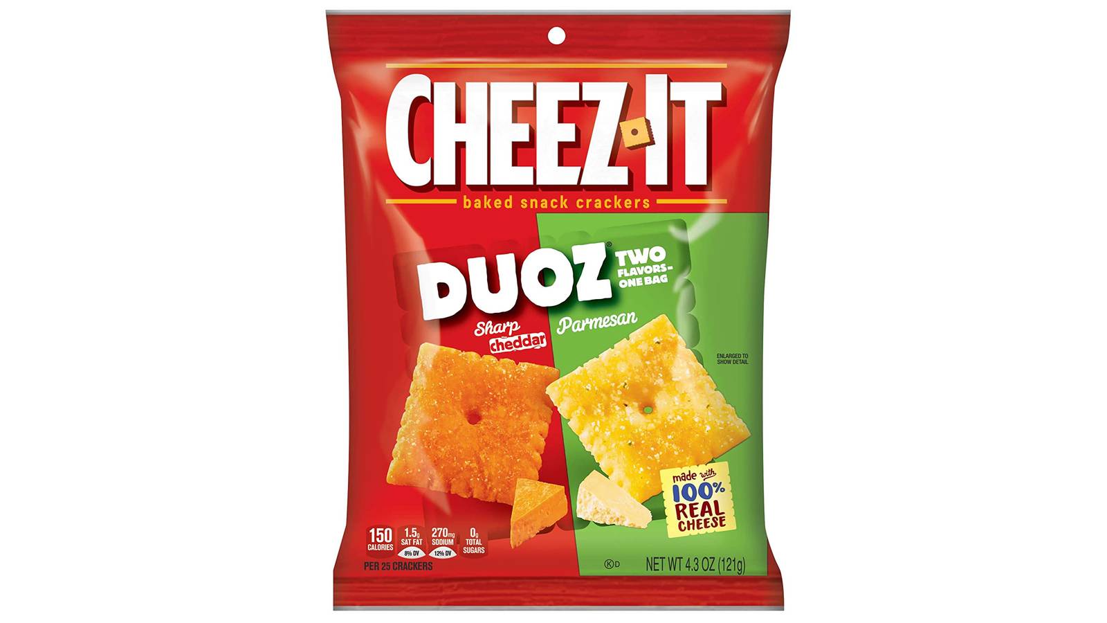 Cheez-It Duoz Sharp Cheddar And Parmesan