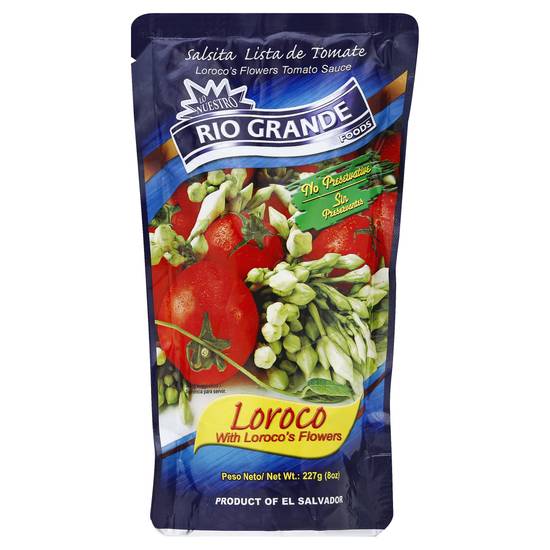 Rio Grande Tomato Sauce With Loroco's Flowers (8 oz)