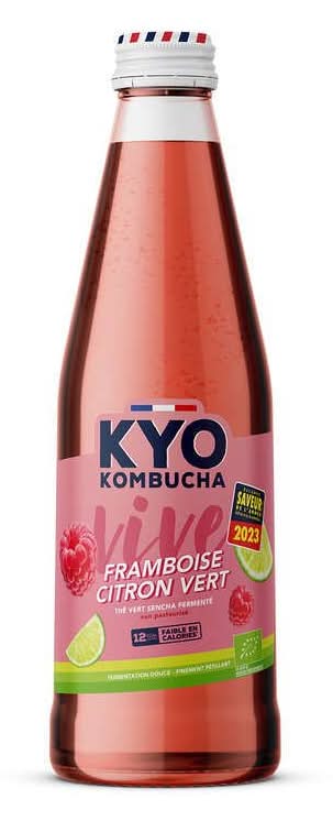 Kyo - Boisson kombucha framboise citron vert bio (500ml)