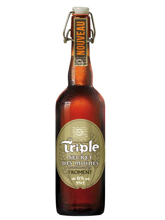 Triple Secret des Moines - Bière blonde au goût froment domestique (750 ml)