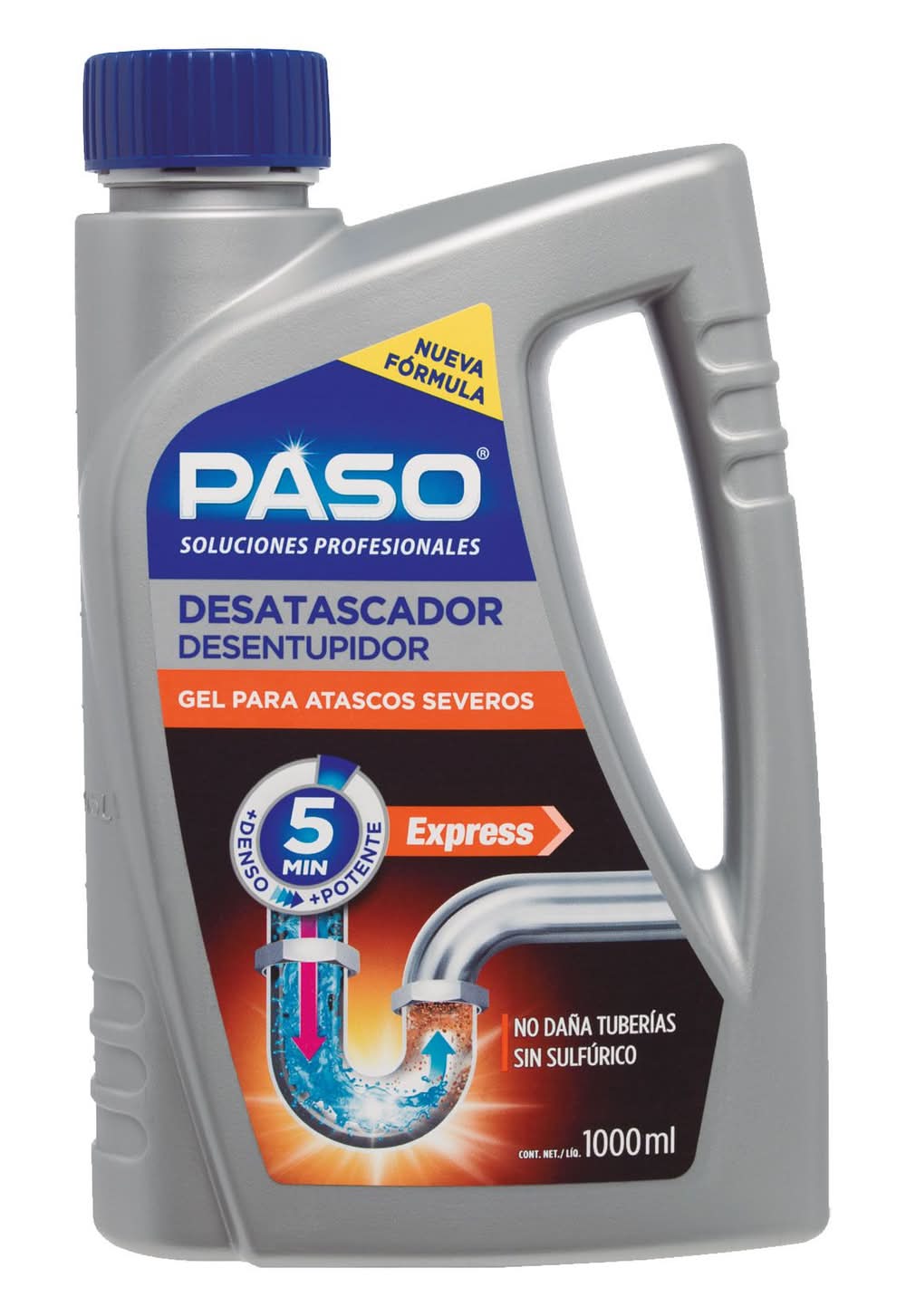 Paso · Desatacador gel atascos severos 1 litro (1 kg)