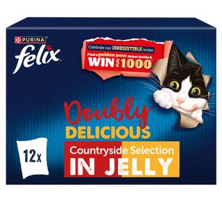 FELIX Doubly Delicious Countryside Selection Wet Cat Food 12x85g