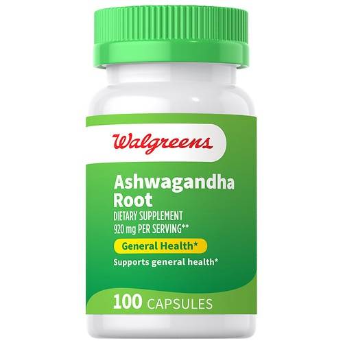 Walgreens Ashwagandha Root Capsules - 100.0 ea