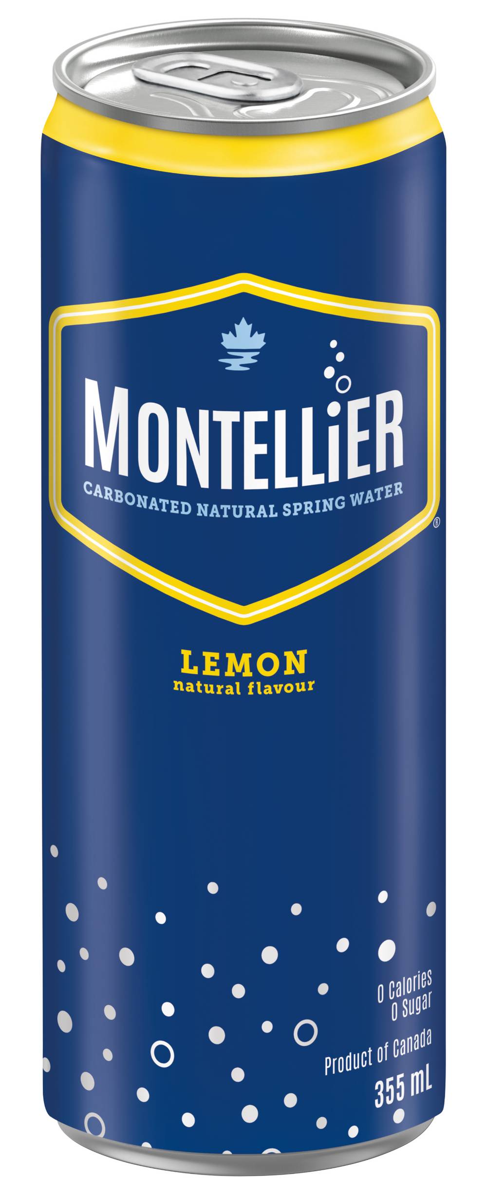 Montellier Carbonated Mineral Water With Natural Lemon (355 ml)