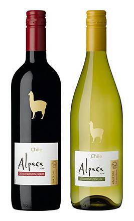 363917：【Uber限定】赤・白ワイン2本セット（アルパカA） / Red And White Wine Set【Alpaca A】(2types Of Wine)