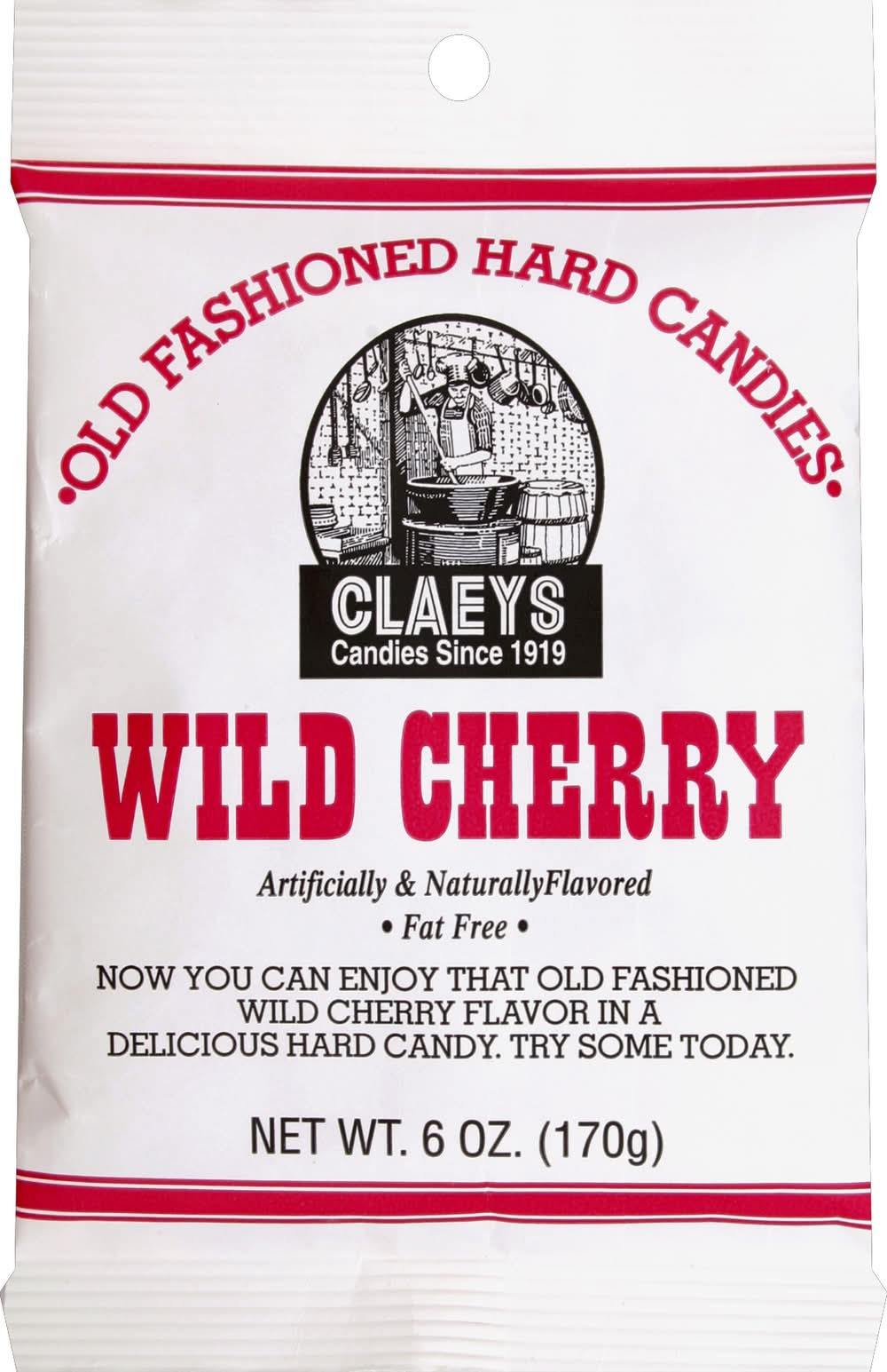 Claeys Wild Cherry Hard Candies (6 oz)