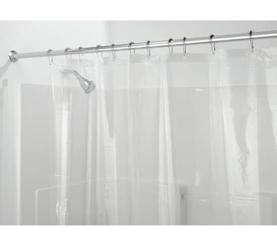 Interdesign Peva Shower Curtain Liner No Hooks, Clear