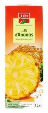 Jus d'ananas brick 1L
